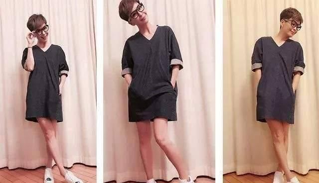  『不服』伍咏薇不服老，一身粉嫩穿搭出众，却掩盖不住沧桑感！