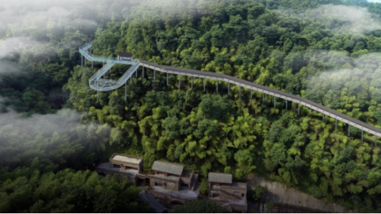 桃花源开建时光隧道、玻璃滑道 十一可体验 够胆你就来