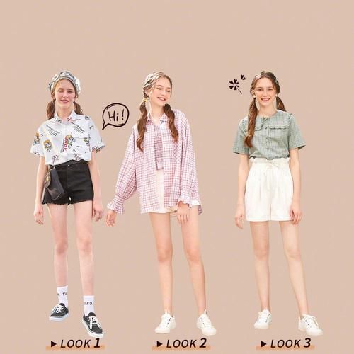  女孩■30套青春少女风穿搭，满满的天真与活力，做个甜美的元气女孩吧！
