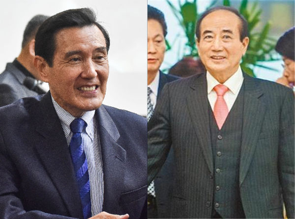马英九王金平见面互赠礼物 畅聊40分钟“气氛很好”