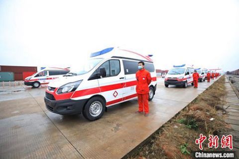  专列|满载72辆负压监护型救护车 江西专列紧急驰援武汉