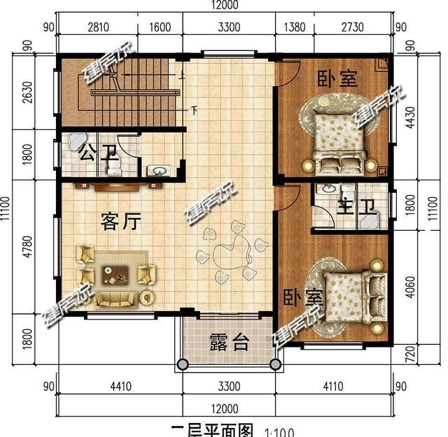  #排队#3款占地120平的别墅，30多万建，村里人都排队上门找你要图纸