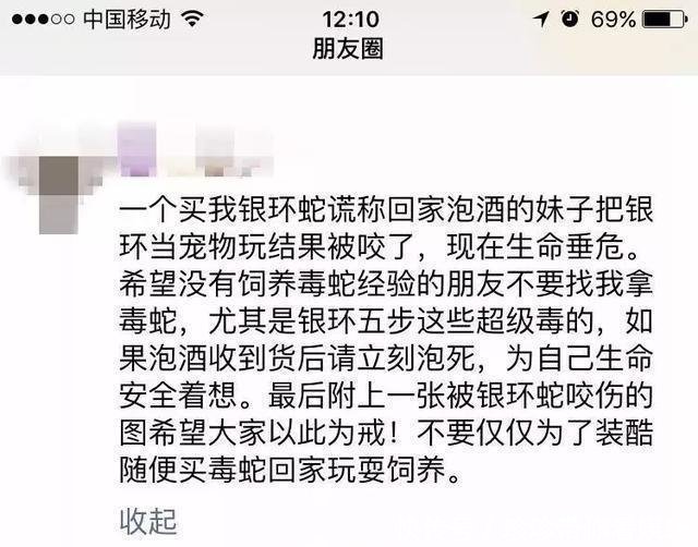 女孩买银环蛇被咬身亡卖家否认卖蛇给她 快递称不知是毒蛇