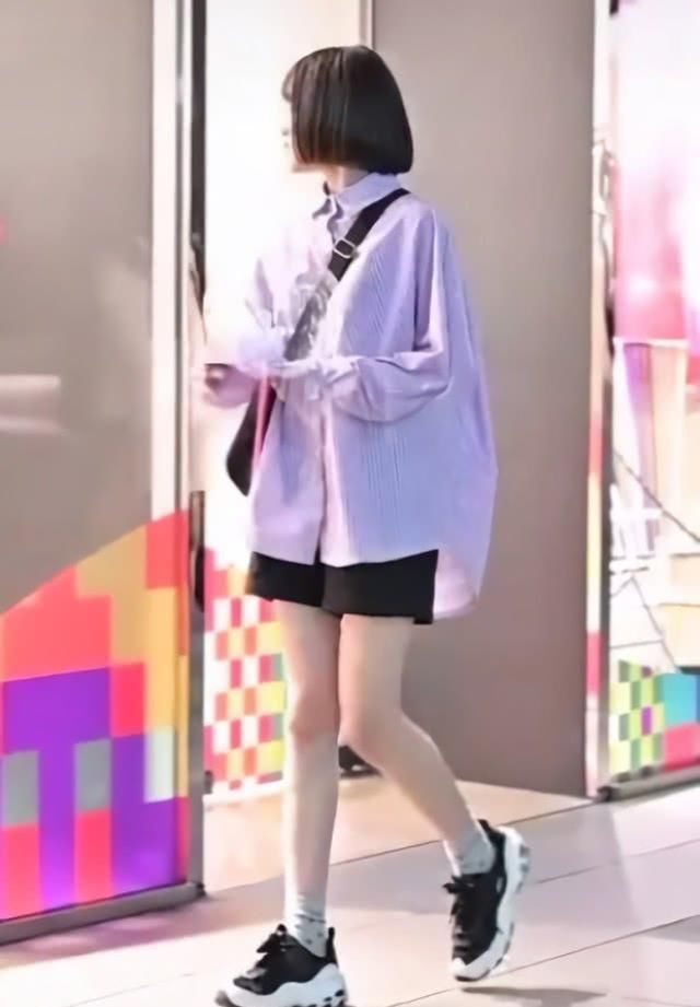  『建议』一直建议小个子别穿老爹鞋，当看到小姐姐穿了之后，强烈推荐！