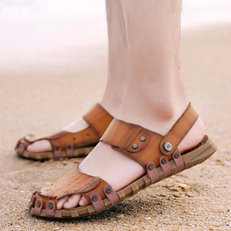 今年流行的男拖鞋,忍不住给爸爸买了2双,耐穿不贵