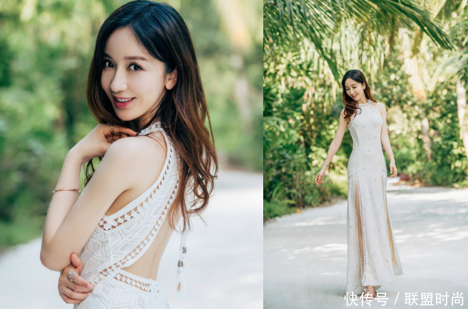 娄艺潇穿露背开叉裙，暴露了一双惊艳美腿，网友：身材比例简直了