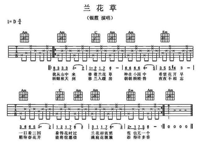 简单的民谣吉他简谱_我真的受伤了吉他谱C调简单版张学友高清弹唱谱 图片谱 易唱网(2)