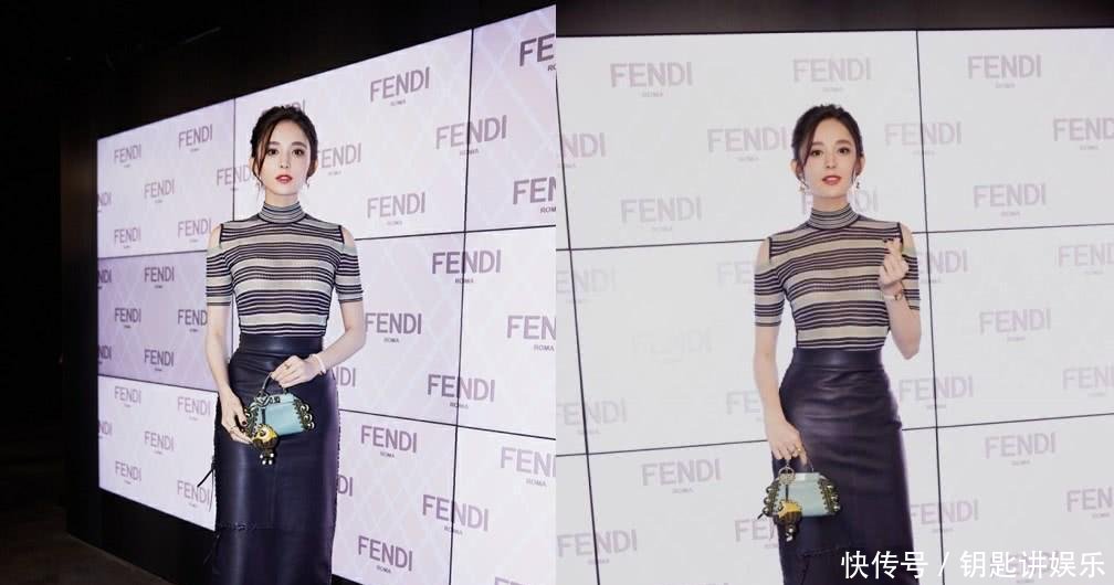 古力娜扎穿皮裙现身, 紧到坐着都不方便, 可镜头移到脚时我沉默了