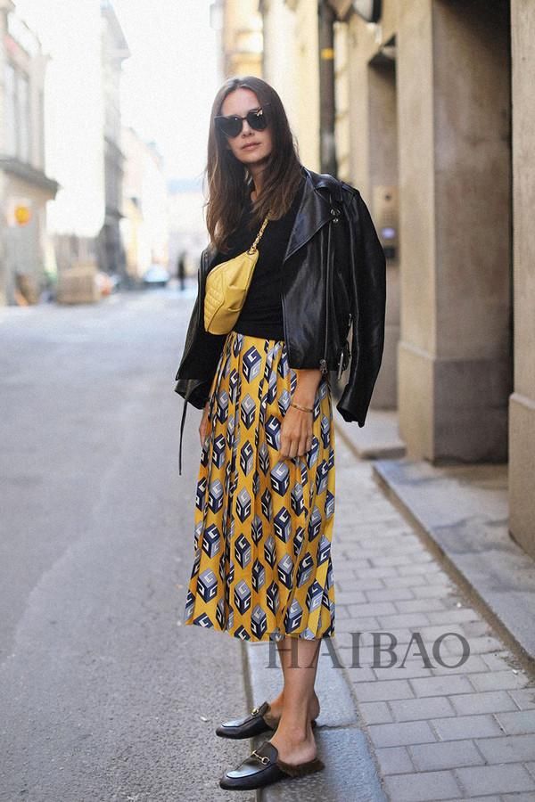 瑞典时尚博主Caroline Blomst高分街拍合辑：当妈了都爱穿亮色？