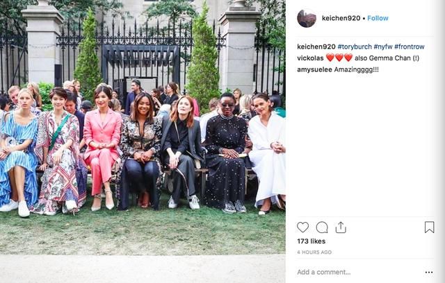 纽约时装周古力娜扎阿汤嫂比邻而座全程无互动，被孤立的中国小花