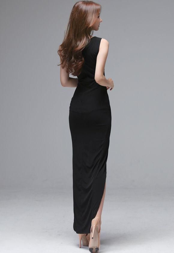 黑色长裙美女,清纯靓丽,楚楚动人!