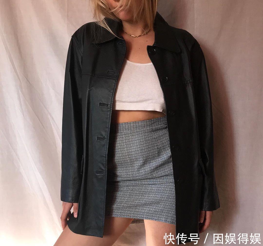  『女生』女生帅起来就没男生什么事了？酷帅洒脱的皮夹克，凹出摩登气场！