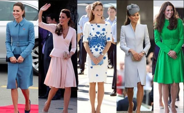 凯特王妃的着装就是时尚界标杆，不穿套装印花裙也能显高贵气质