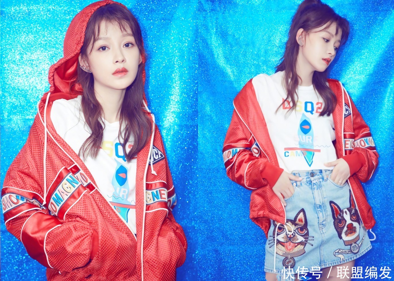 孙怡穿荷叶袖长裙现身，暴露了一双惊艳长腿，网友：这腿我服了！