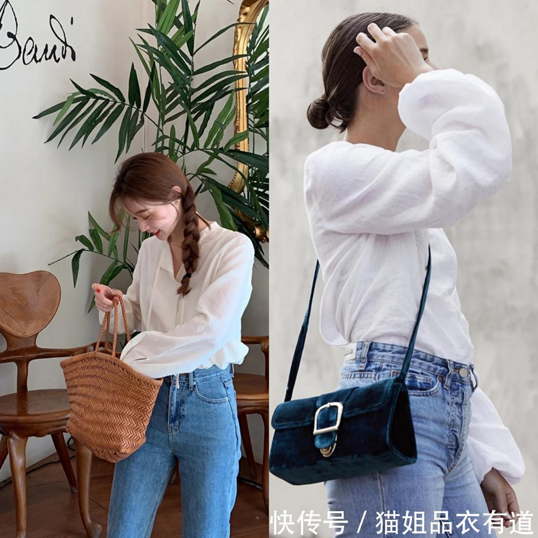  #随便#拯救你的白衬衫，基础单品也能玩出花样，复古优雅你随便挑