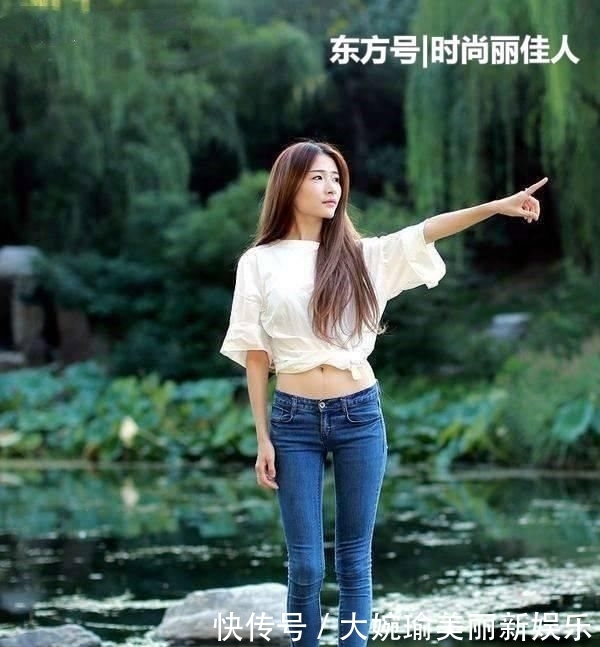  「紧身裤」女人都爱紧身牛仔裤，修身显瘦，搭配高跟鞋更加精致