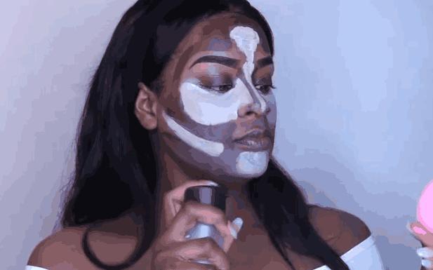 非洲女子用十斤粉自信教人化妆, 妆前妆后会怎样呢?