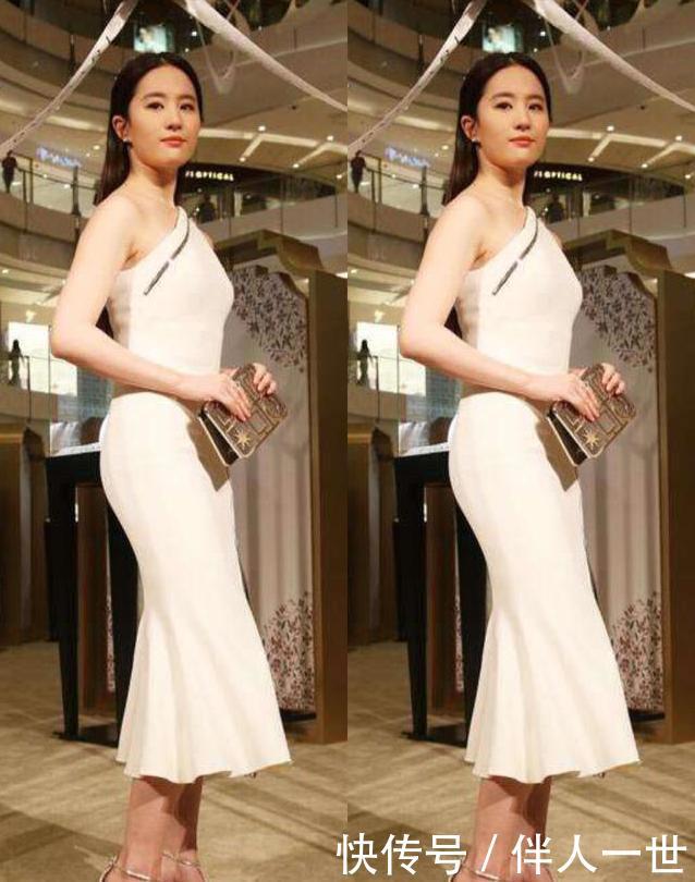 刘亦菲的这身打扮真不一般, 一根拉链撑起整个裙子!