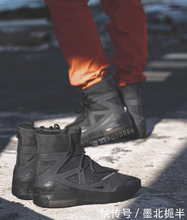  #上脚#谍照预览全新黑色NikeAirFearofGod1上脚效果