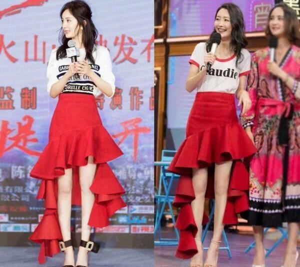 杨幂撞衫国际化，从韩国全智贤英国凯特王妃到维密天使，竟然没输