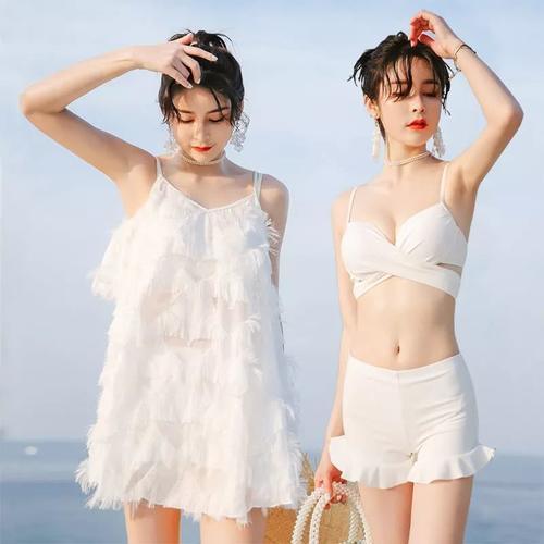 (泳装系列)沙滩上身穿泳衣的小姐姐!身材性感!惹人心动!