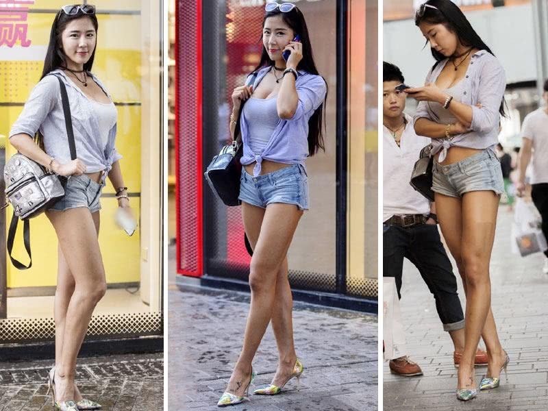 身材不简单的气质小姐姐穿搭很简约，气质却一样的迷人！