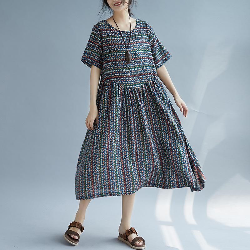 难以置信!现代女人都喜欢的棉麻裙，款款洋气显嫩，连背影都美爆