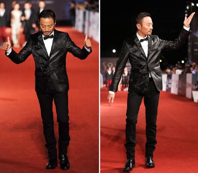 张涵予这波操作太厉害，墨镜黑衣造型参加彩妆活动，还有点反差萌