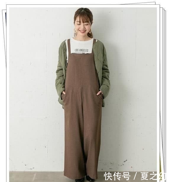  [适合]背带裤日系look，适合早春搭配针织衫和外套的造型分享