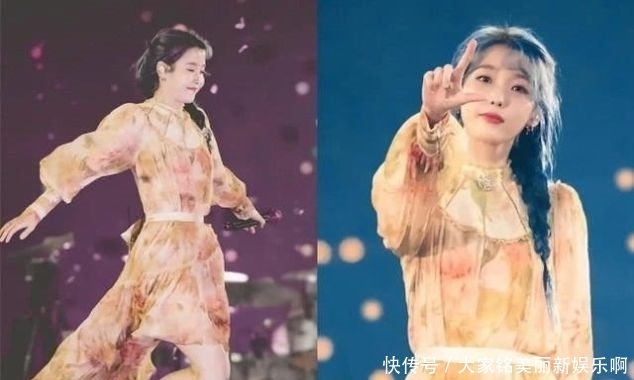  『色系』IU舞台造型如小仙女一般明艳动人，清新率真少女感十足
