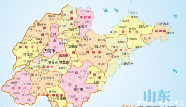  「山东省」山东省17城市城区面积排行榜，青岛第一，临沂第三，