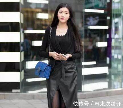 街拍图5美女超短包臀裙，身材凹凸有致实在迷人