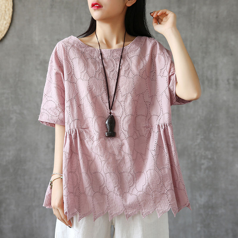 谁说丰满女人不好看?聪明女人都穿“苎麻衫”，显瘦显嫩洋气十足