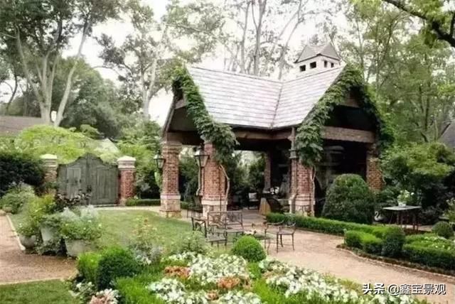 {庭院景观设计}民宿庭院设计 ，质朴自然田园风。