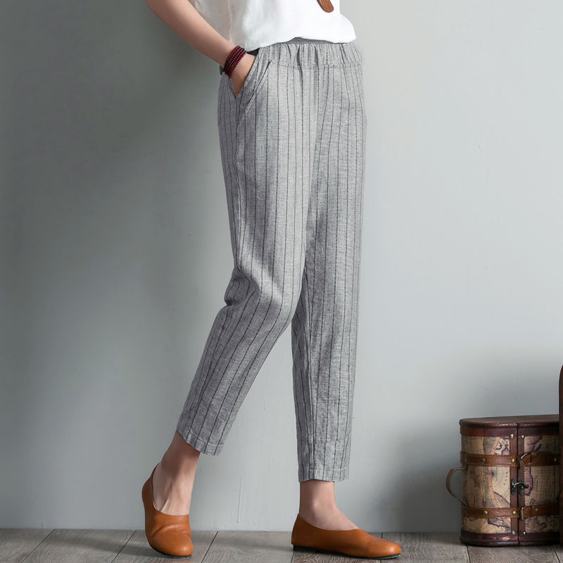 三伏天最流行的萝卜裤，配件洋气小衫，优雅显气质，穿出自信满满