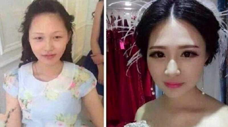 这些女人从不化妆，结婚当天化妆后，丈夫直呼不认识