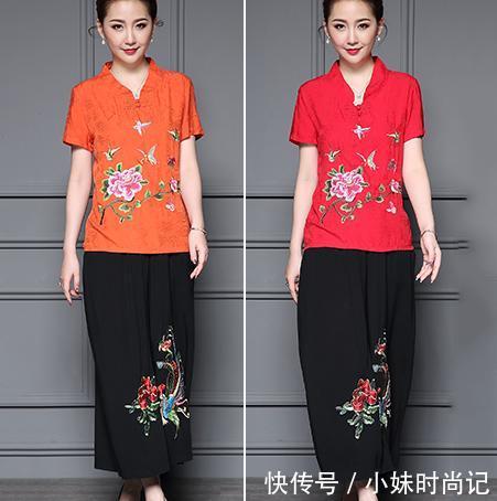 「加上」都说旗袍有东方韵味，其实，棉麻装加上精致刺绣也可以美得很优雅