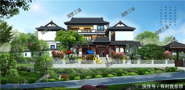 16套农村自建房别墅图纸，中式别墅雅致，2019建房就要百里挑一