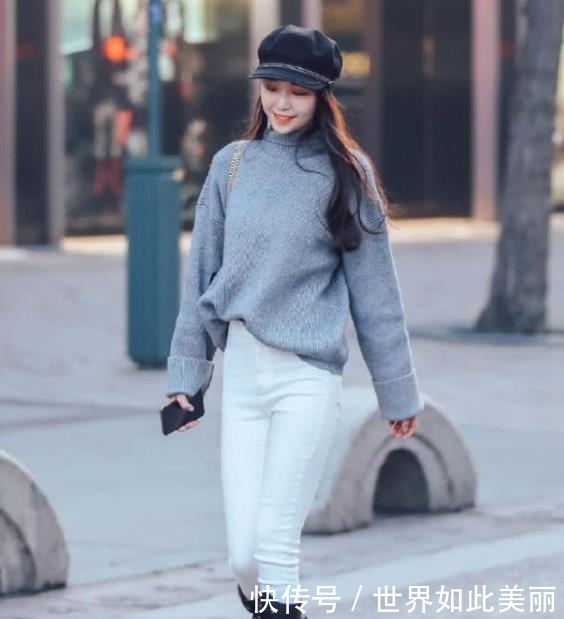 美女■紧身裤的穿搭,显性感魅力!,街拍美女:小姐姐高颜值身材好