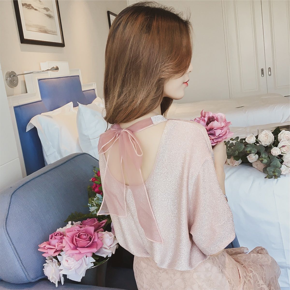 去夜店穿这样的闪光纱!比透视装还性感，比蕾丝还要撩人，666