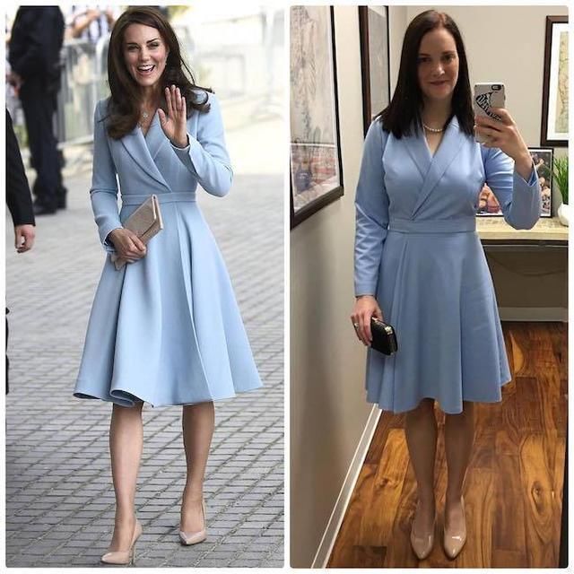 凯特王妃被粉丝模仿，各种同款服饰“就是秀”！图5的粉丝亮了