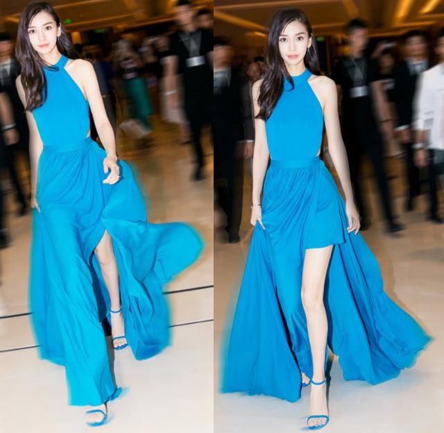 我原本以为baby的蓝色短裙是全世界，直到看到高圆圆，才知道差别