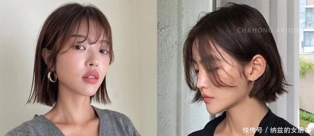 正夯:这5款韩国正夯的中短发发型,搭配不同卷度瘦脸效果超好