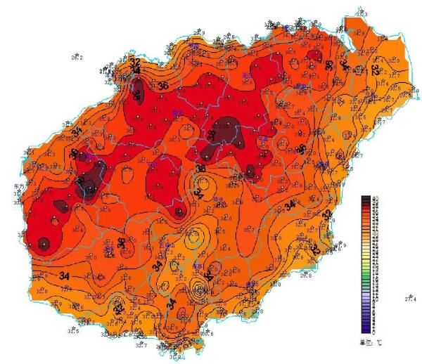  「高温」热生死！39℃袭海南，高温预警来了！