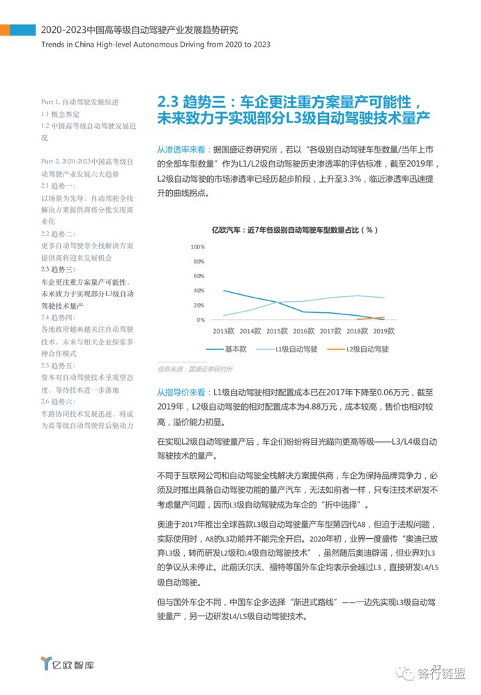  「中国」2020-2023中国高等级自动驾驶产业发展趋势研究