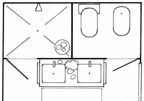  分离■3㎡卫生间如何做到干湿分离这样科学合理布局，四式分离都能做