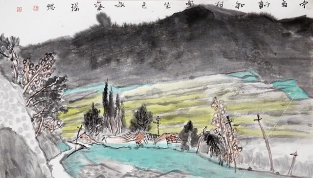 不忘初心，庄浪入画更有韵味，张璟煜写生作品欣赏