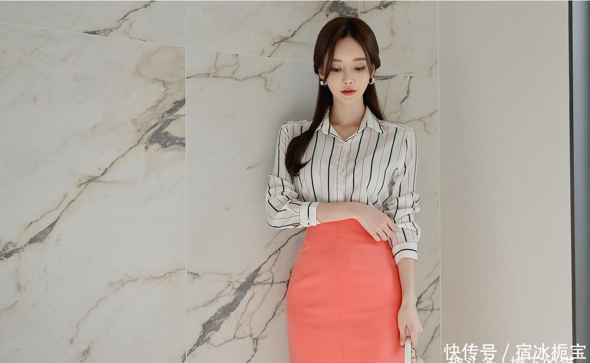 衣裙■孙允珠-怀旧风情条纹蜜桃衣裙鉴赏