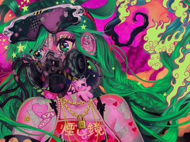  『粉色』一组粉色系动漫少女插画，却不是那么可爱的人物形象！