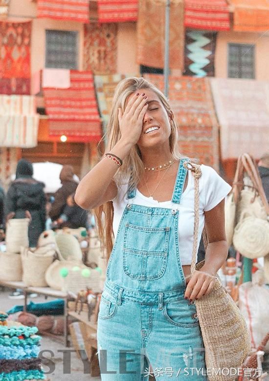 背带裤回潮，除了减龄还似女神！